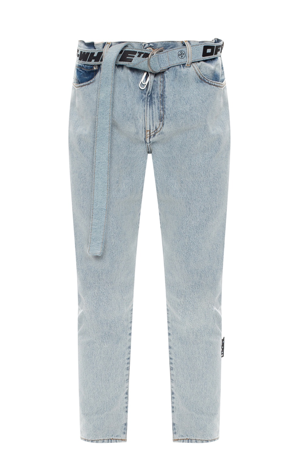 Light blue Jeans with logo Off - SchaferandweinerShops Japan
